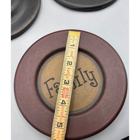 Primitive Decor Plates Barbara Lloyd Faith Friends Family Hearthside Collection - Picture 8 of 8